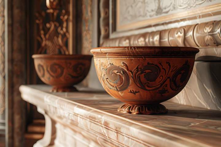 English furniture sale Biéville-en-Auge